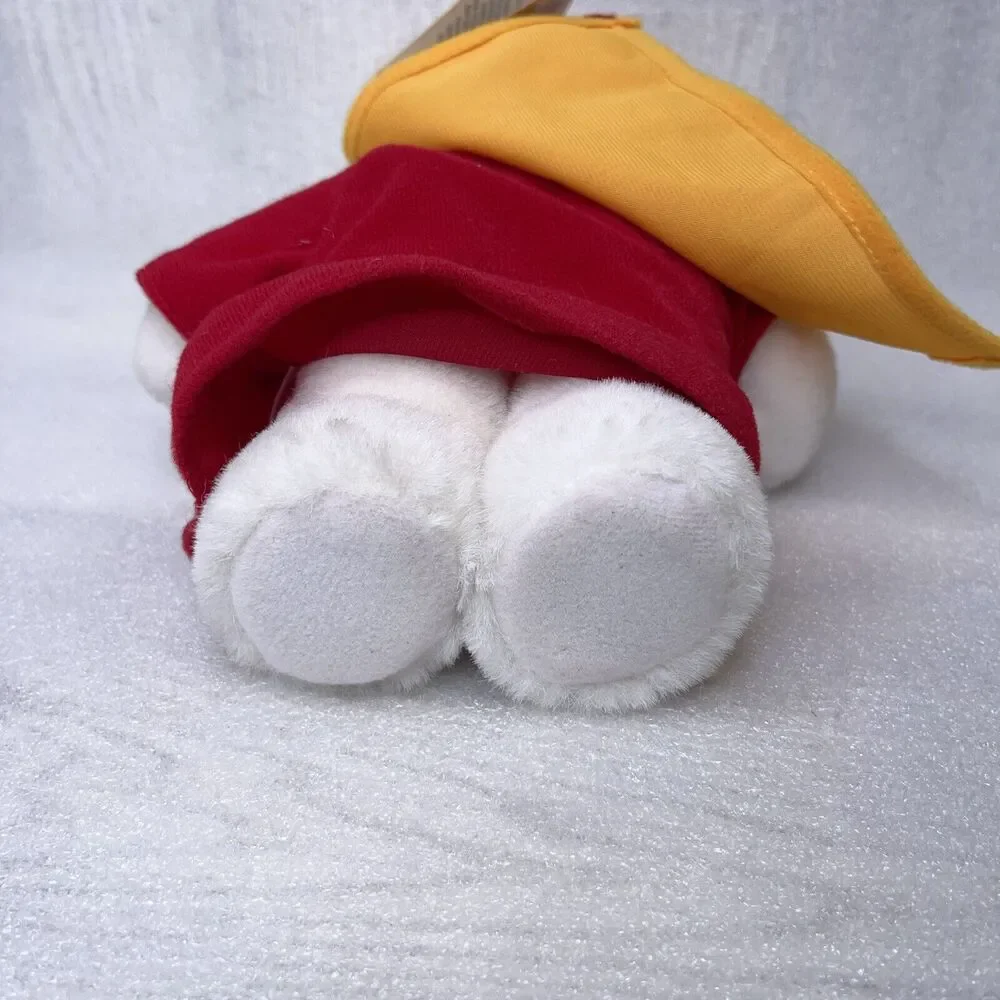 Vintage 1988 Dakin White Shepherd Bear Christmas Stuffed Animal Plush 9